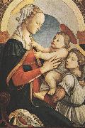 Sandro Botticelli modonna with Child and an Angel (mk36) oil painting on canvas